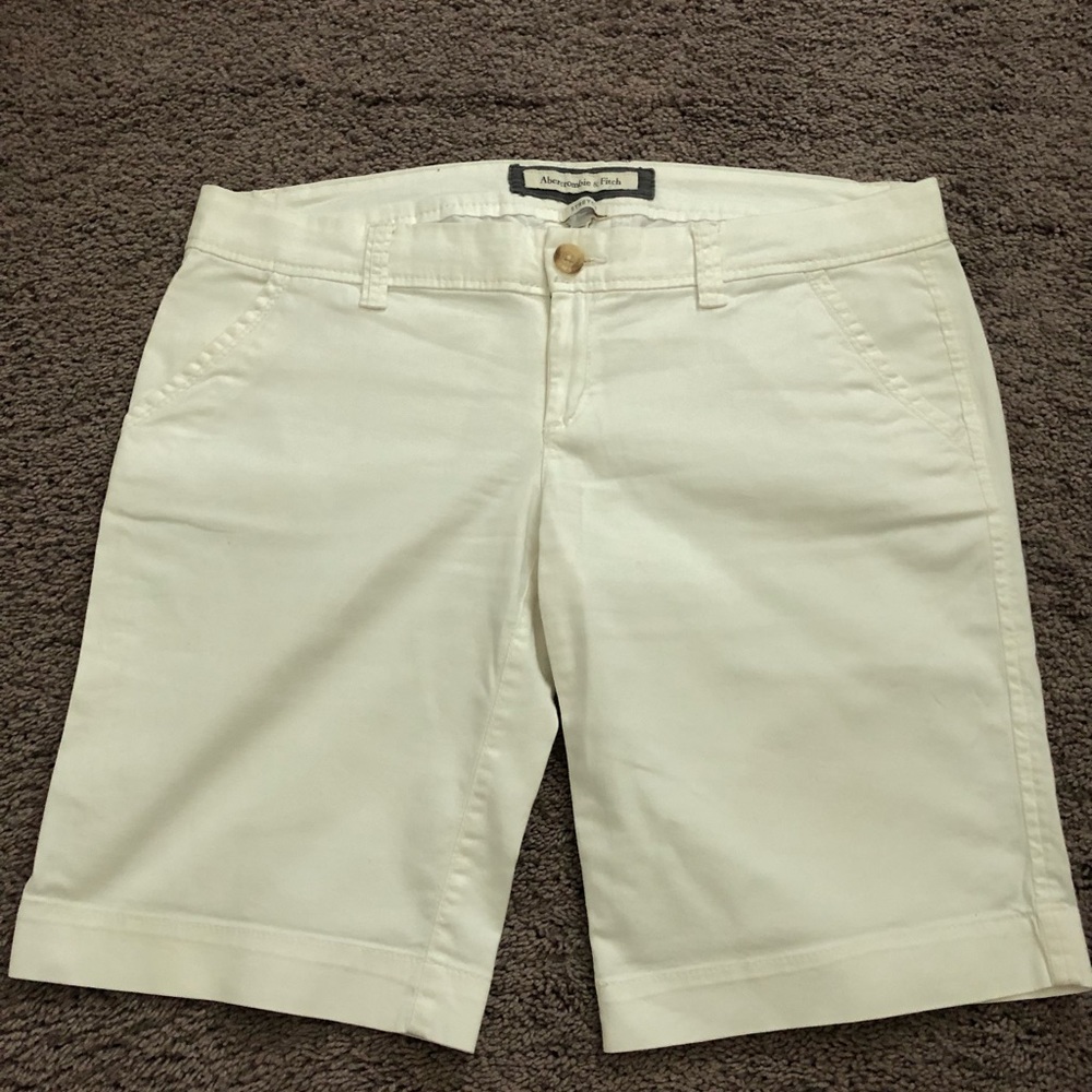 Abercrombie Y2K White Shorts